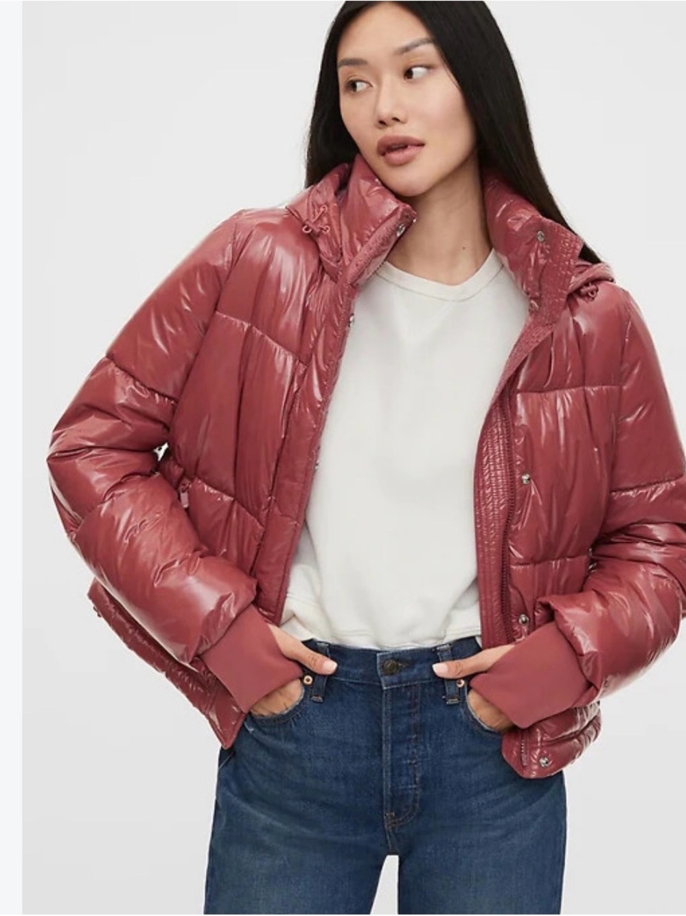 Gap Cosmetic Pink Puffer Jacket